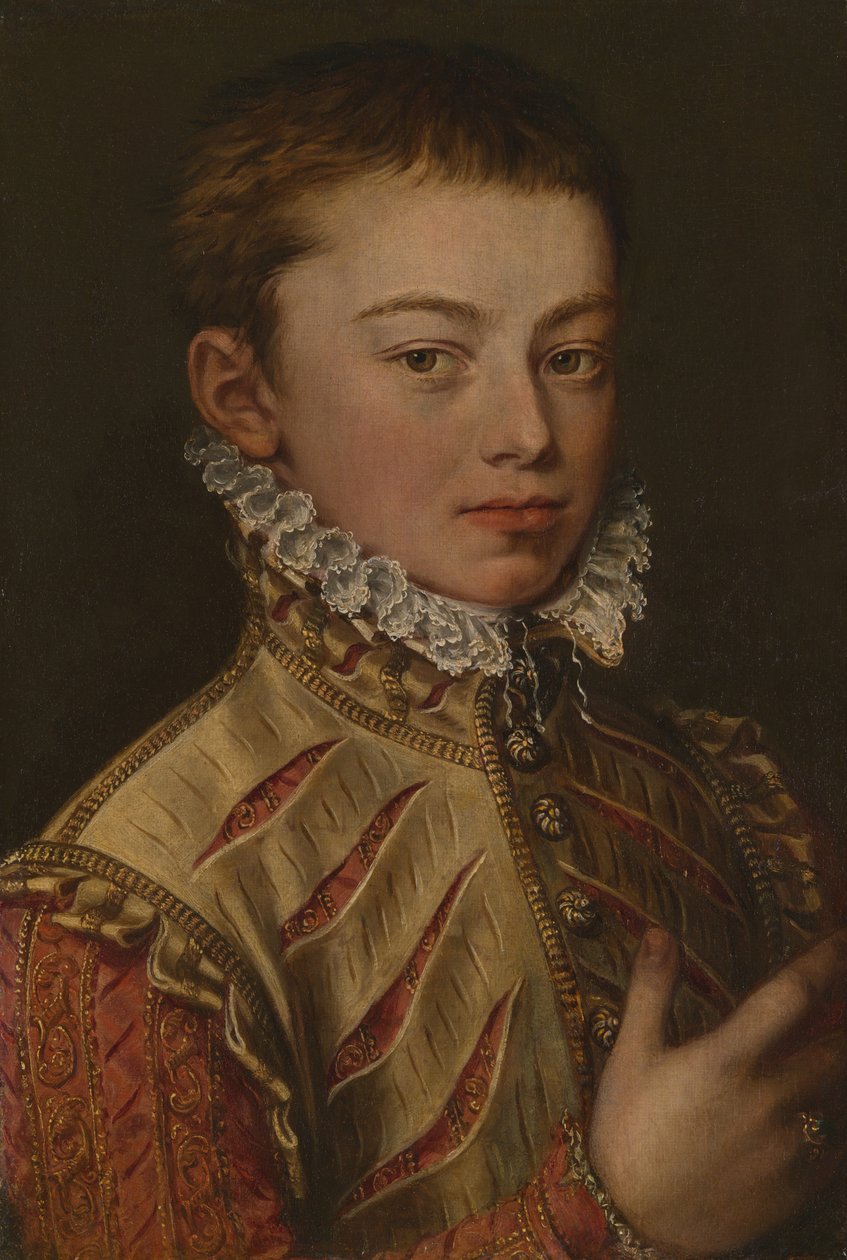 Portrét Dona Juana Rakouska, 155960. od Alonso Sánchez Coello