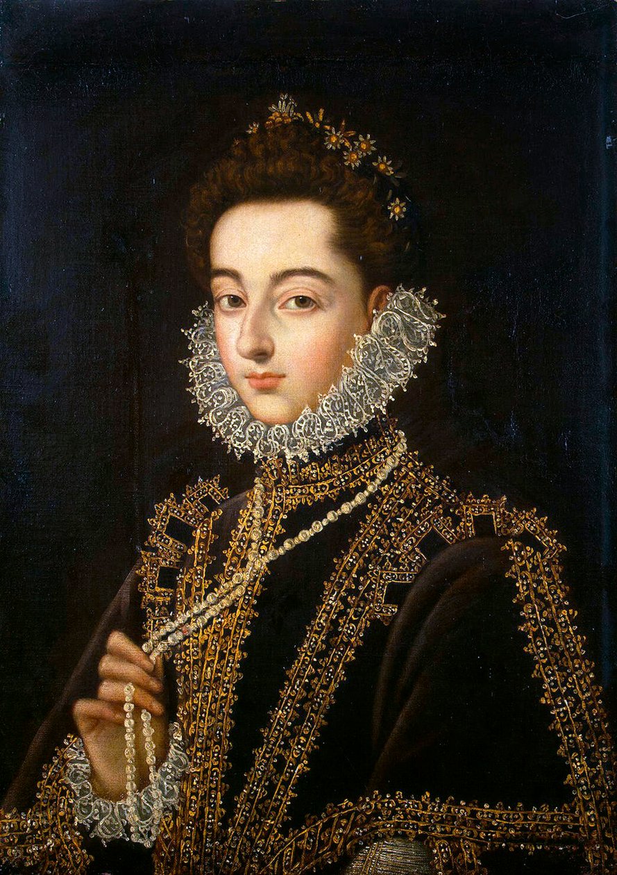 Portrét Infanta Catherine Michelle Španělské, 1567-1597, 1582-1585. od Alonso Sánchez Coello