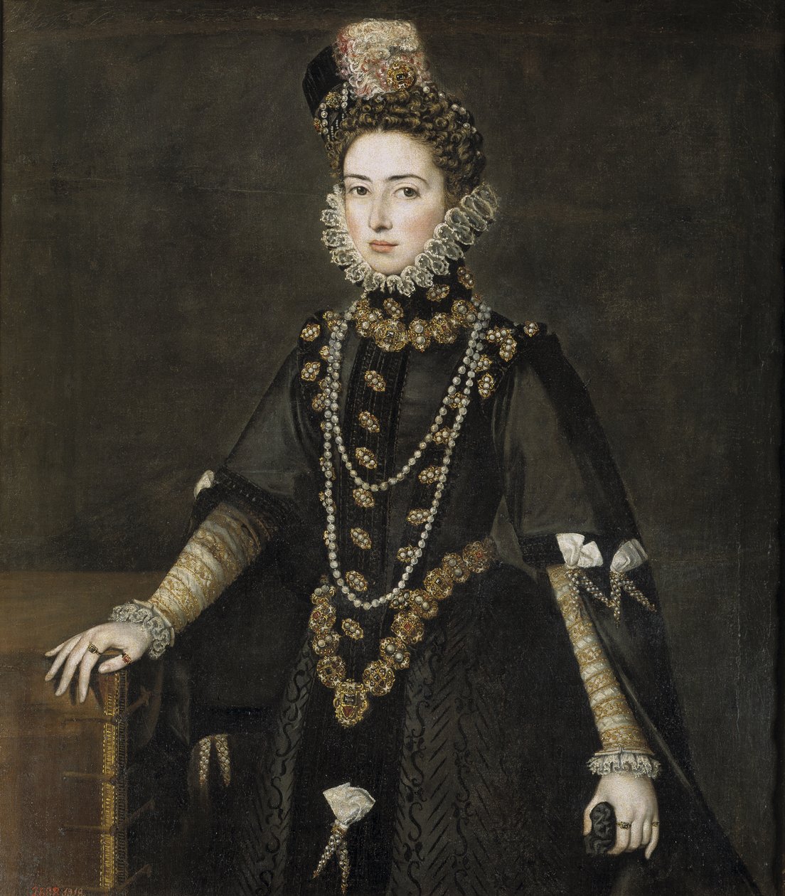 Portrét Infanta Catherine Michelle Španělské 1567-1597, 1584-1585 od Alonso Sánchez Coello