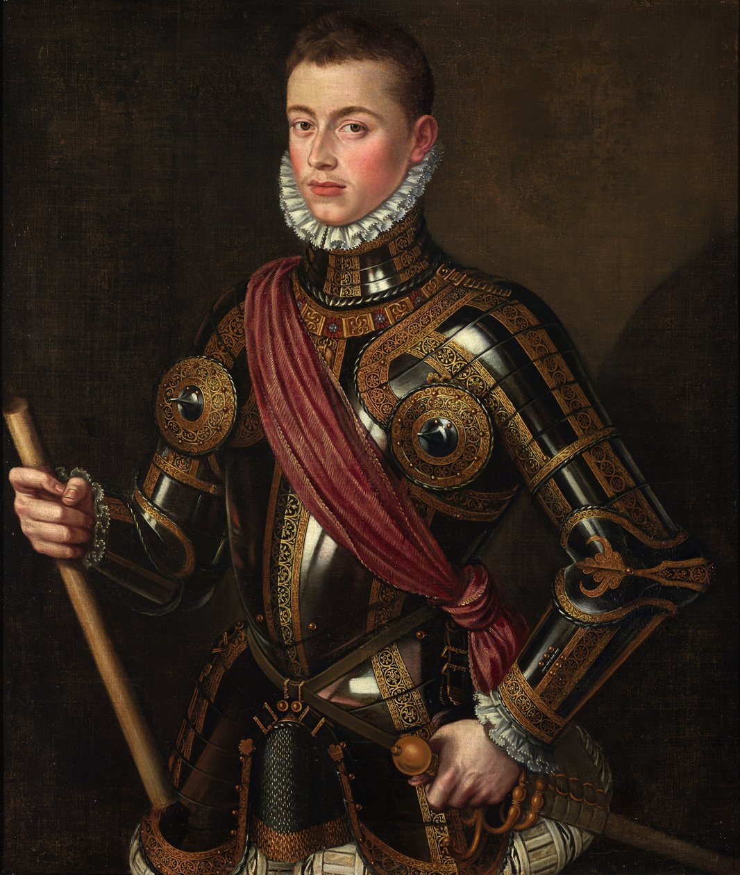Španělština:  Don Juan de Austria armado Don Juan de Austria armed od Alonso Sánchez Coello