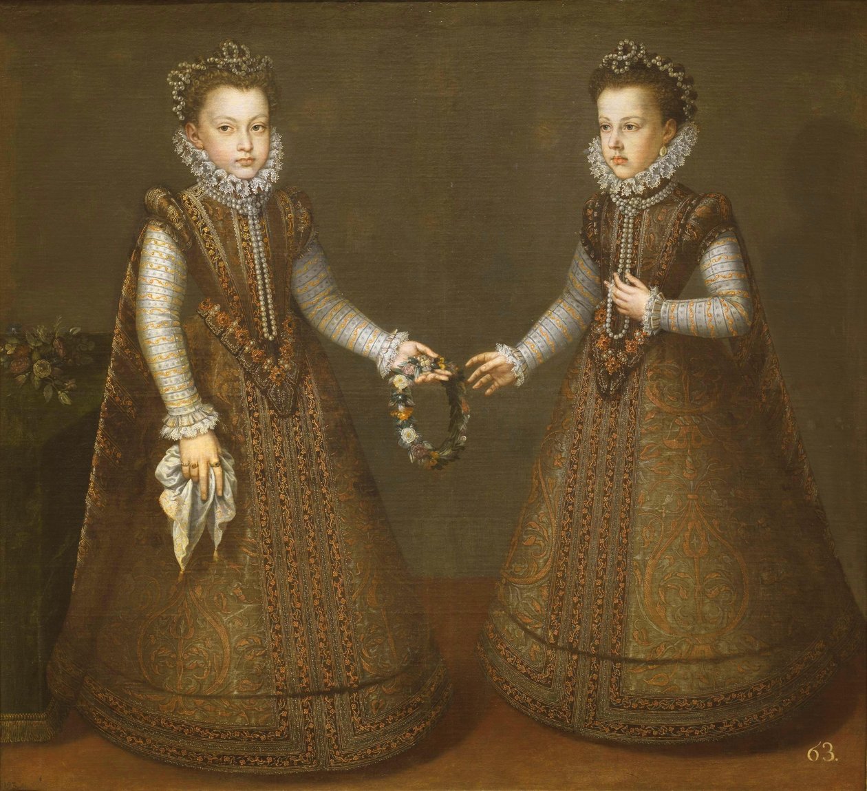 Infantas Isabel Clara Eugenia a Catalina Micaela od Alonso Sánchez Coello