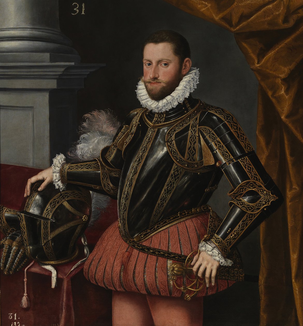 Portrét arcivévody Ernesta Rakouského 1553-1595, c. 1580 od Alonso Sánchez Coello School of