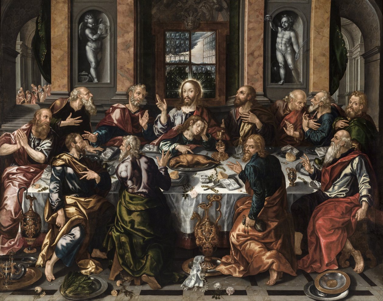 Poslední večeře, asi 1588. od Alonso Vázquez