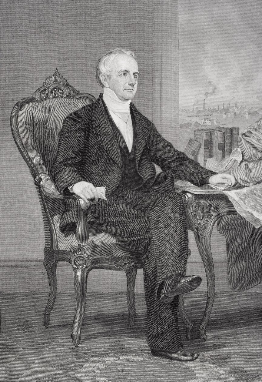 Abbott Lawrence (1792–1855) od Alonzo Chappel
