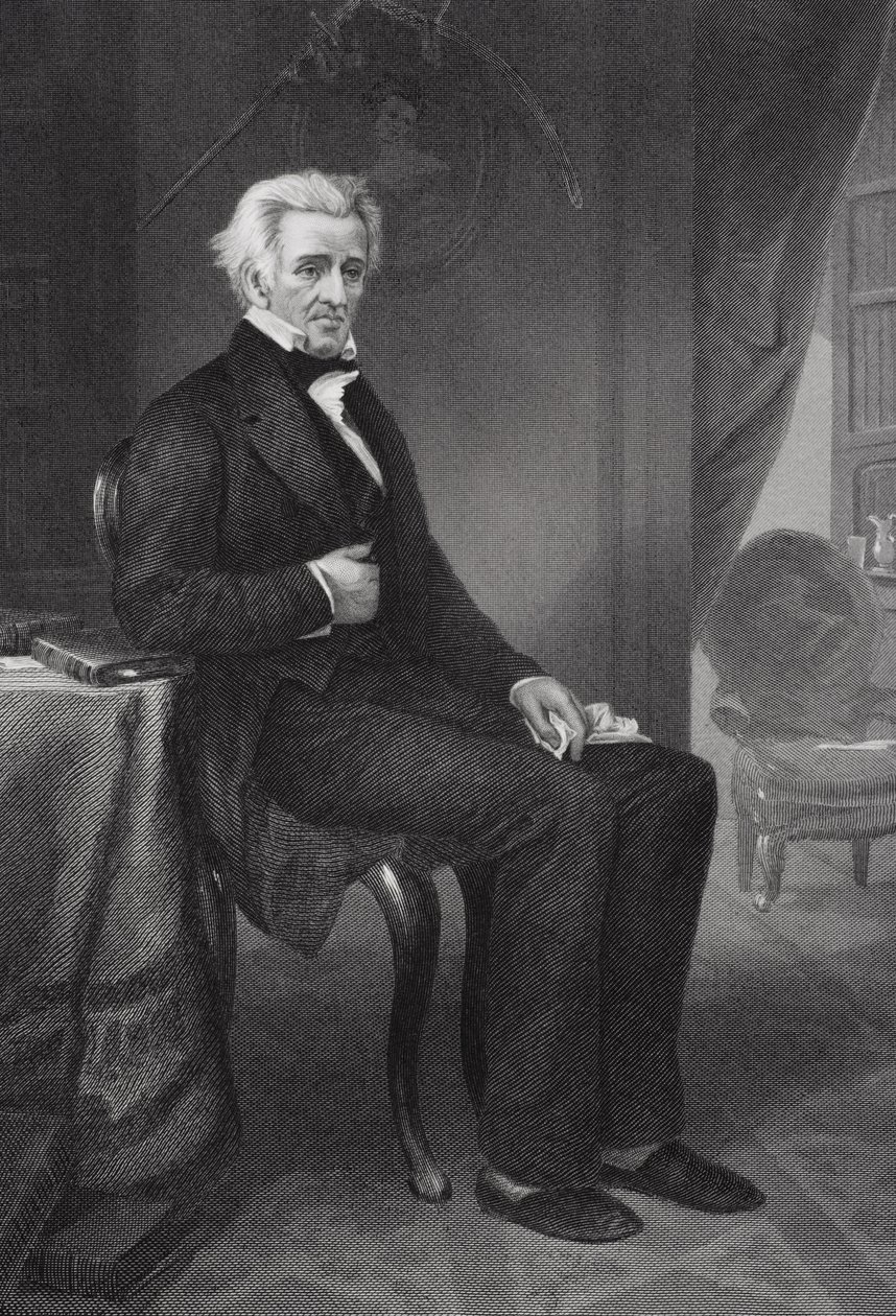 Andrew Jackson (1767-1845) 7. prezident Spojených států amerických od Alonzo Chappel