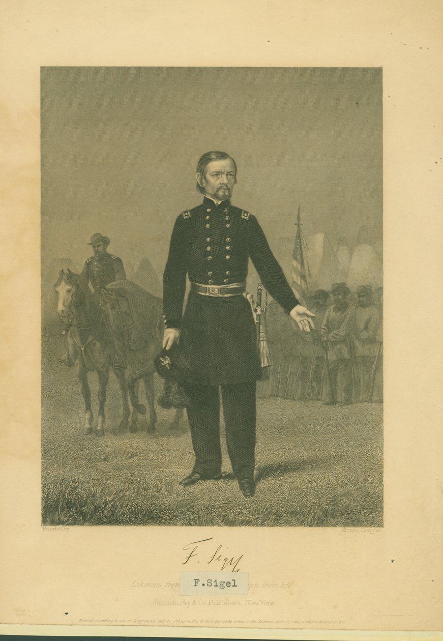 Franz Sigel, generál (unie) od Alonzo Chappel