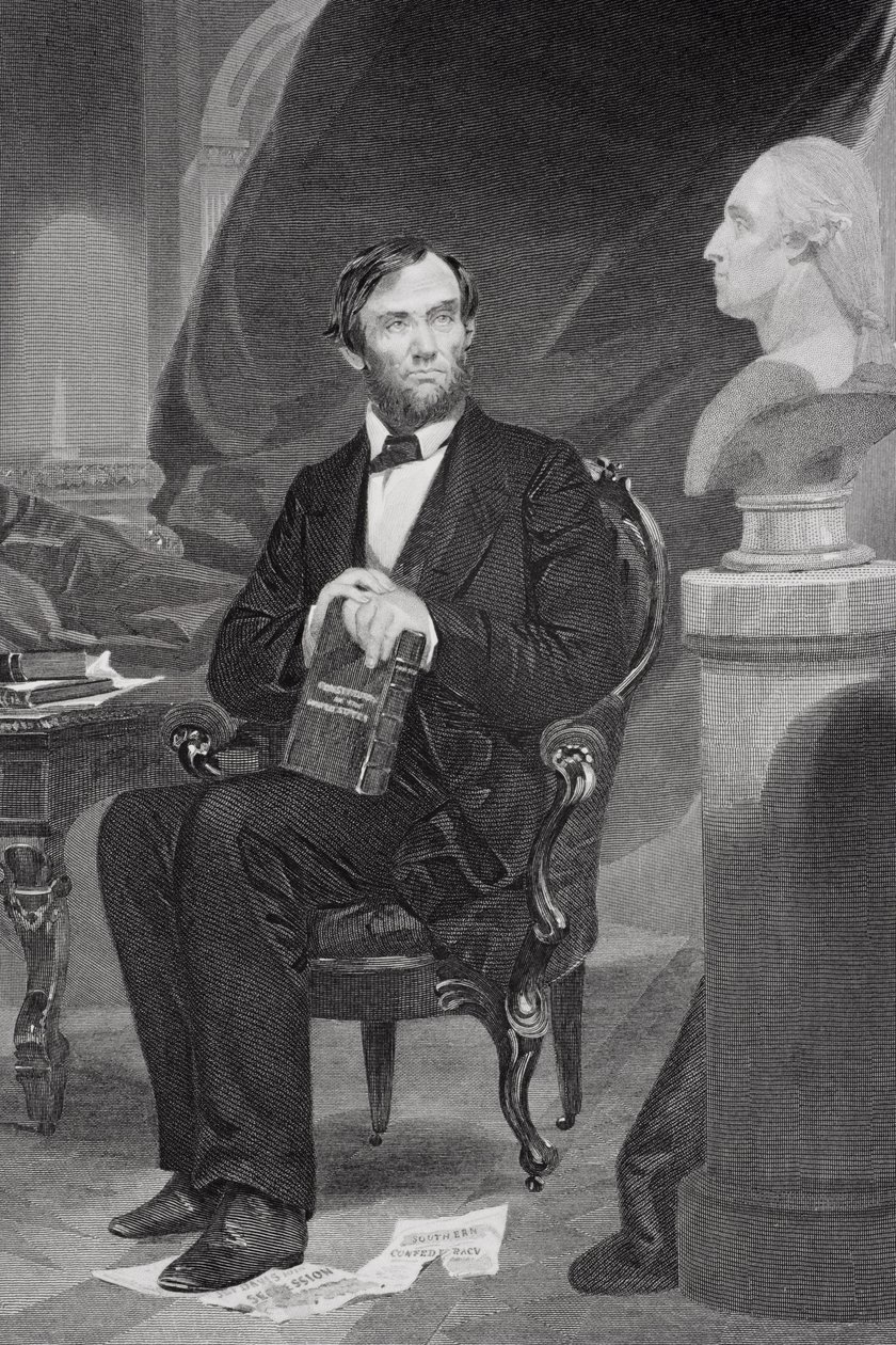 Portrét Abrahama Lincolna (1809-65) od Alonzo Chappel