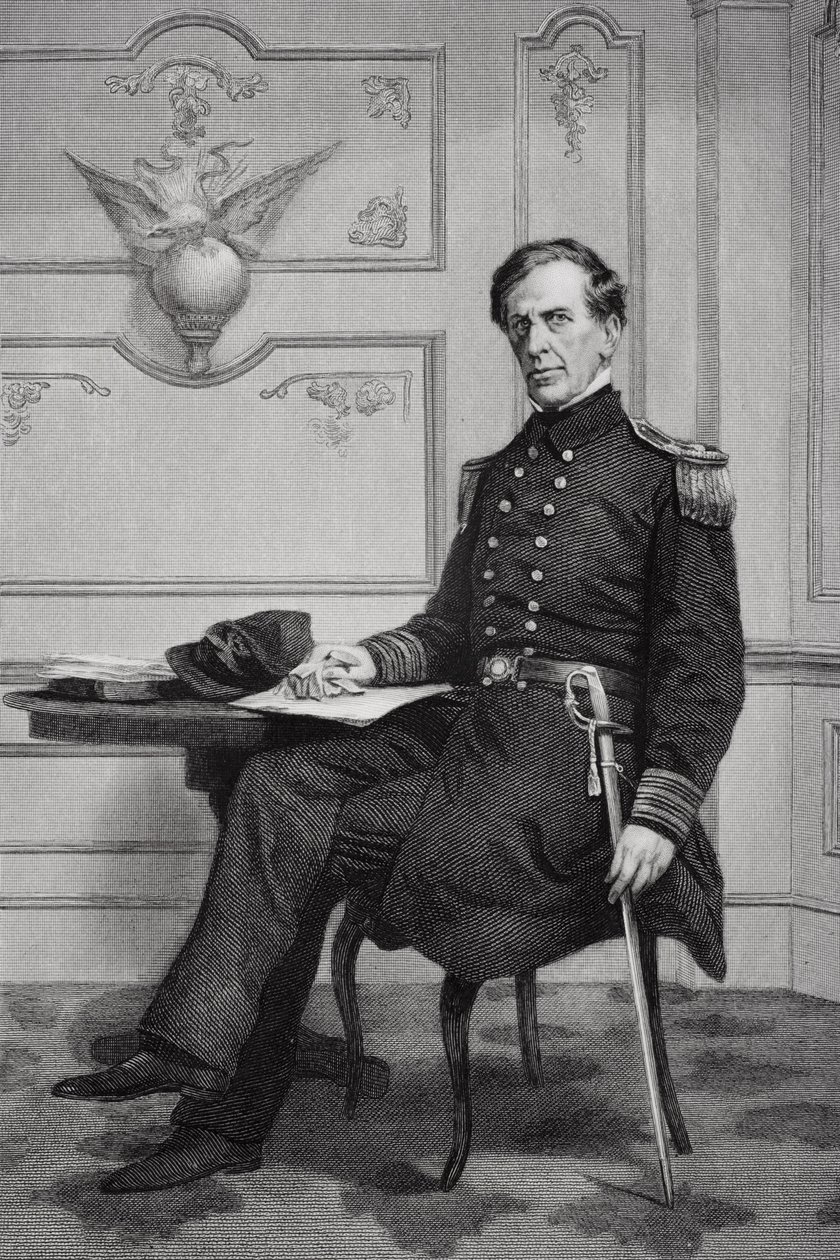 Portrét Charlese Wilkese (1798-1877) od Alonzo Chappel