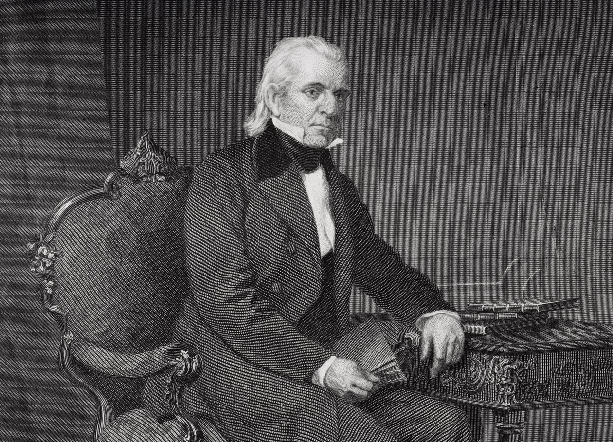 Portrét Jamese Knoxe Polka (1795-1849) (detail 254670) od Alonzo Chappel