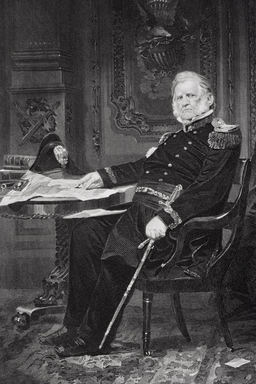 Portrét Winfielda Scotta (1786-1866) od Alonzo Chappel