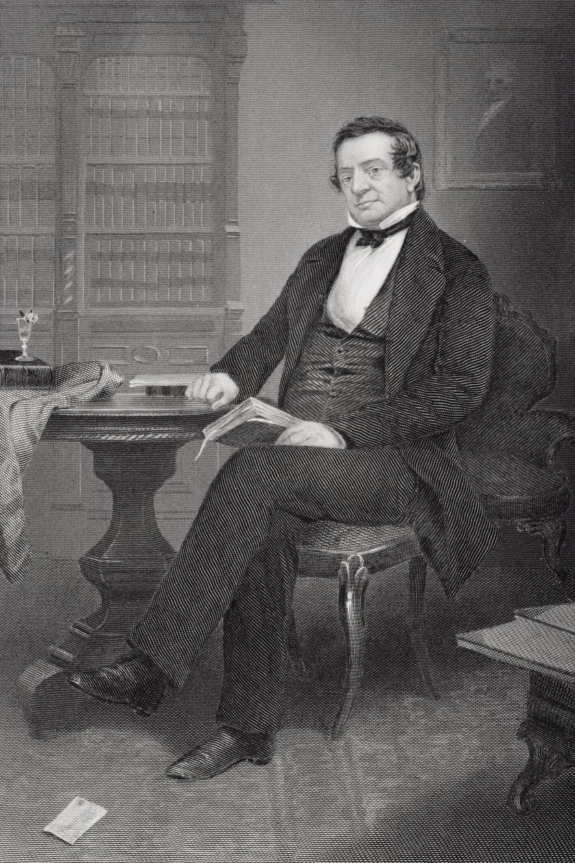 Washington Irving (1783-1859) od Alonzo Chappel