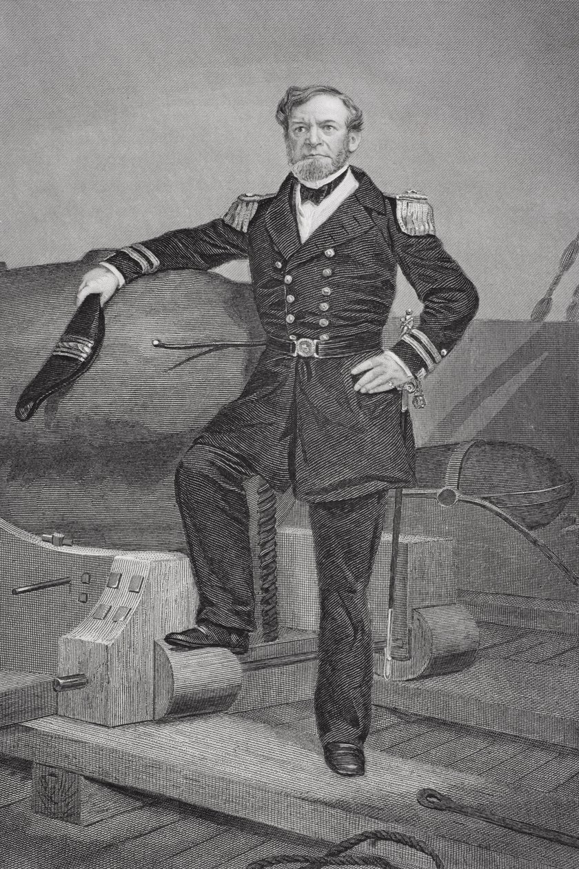 Portrét admirála Andrewa Hulla Foota (1806-63) od Alonzo Chappel