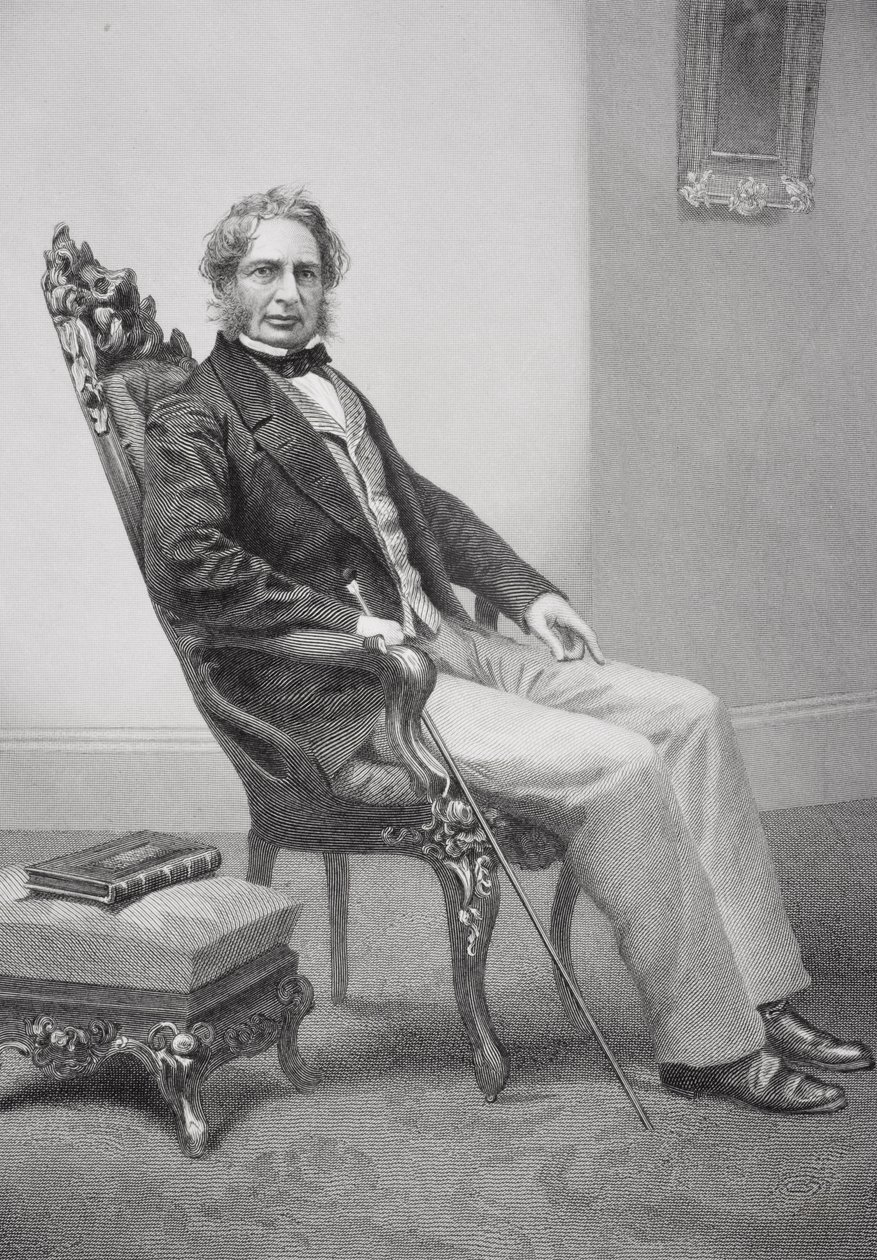 Portrét Henry Wadsworth Longfellow (1807-82) od Alonzo Chappel