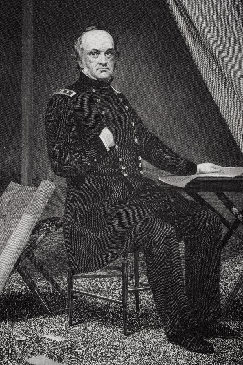Portrét Henryho Wagera Hallecka (1815-72) od Alonzo Chappel