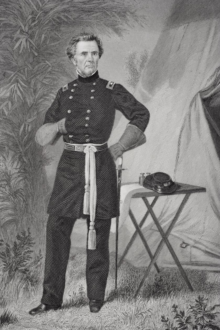 Portrét Ormsby MacKnight Mitchel (1809-62) (litho) od Alonzo Chappel