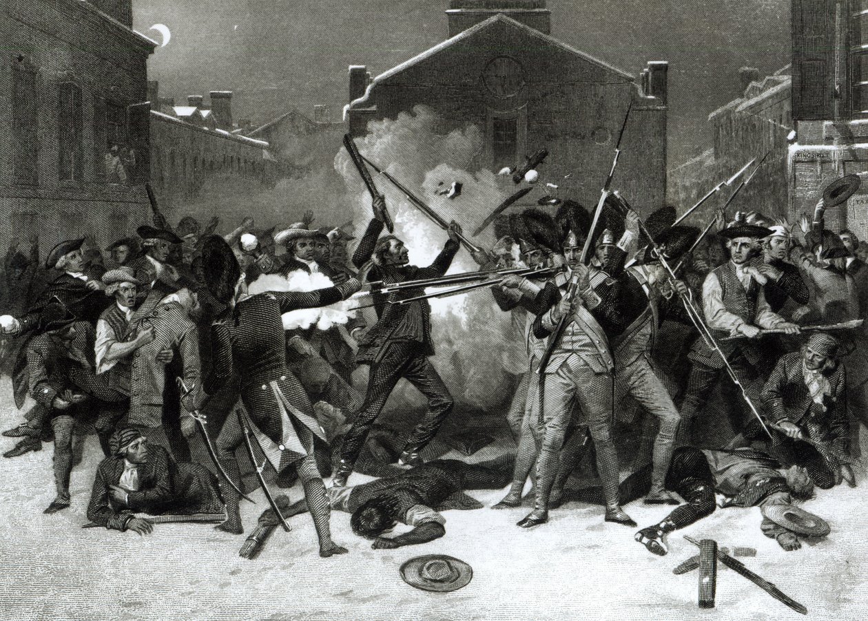 Bostonský masakr, 5. března 1770 od Alonzo Chappel