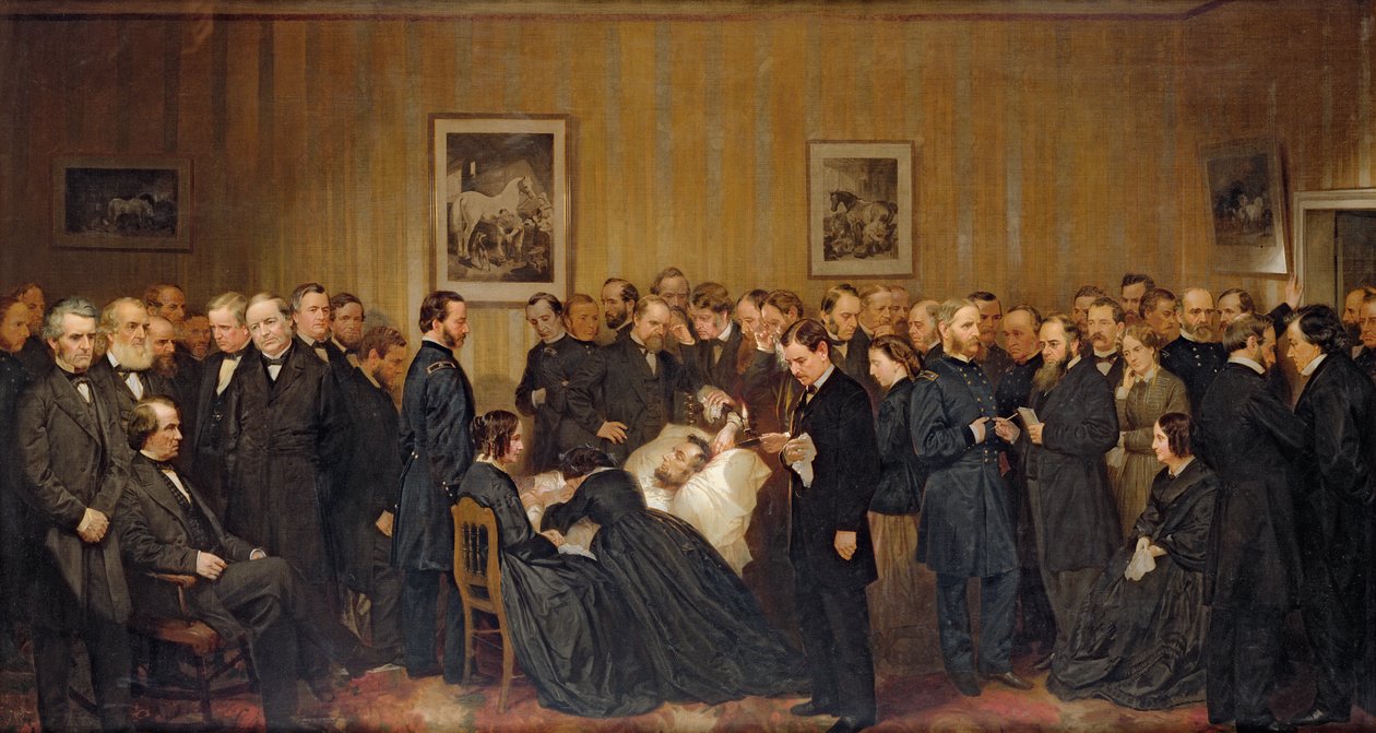 Lincolnova smrt, 1868 od Alonzo Chappel
