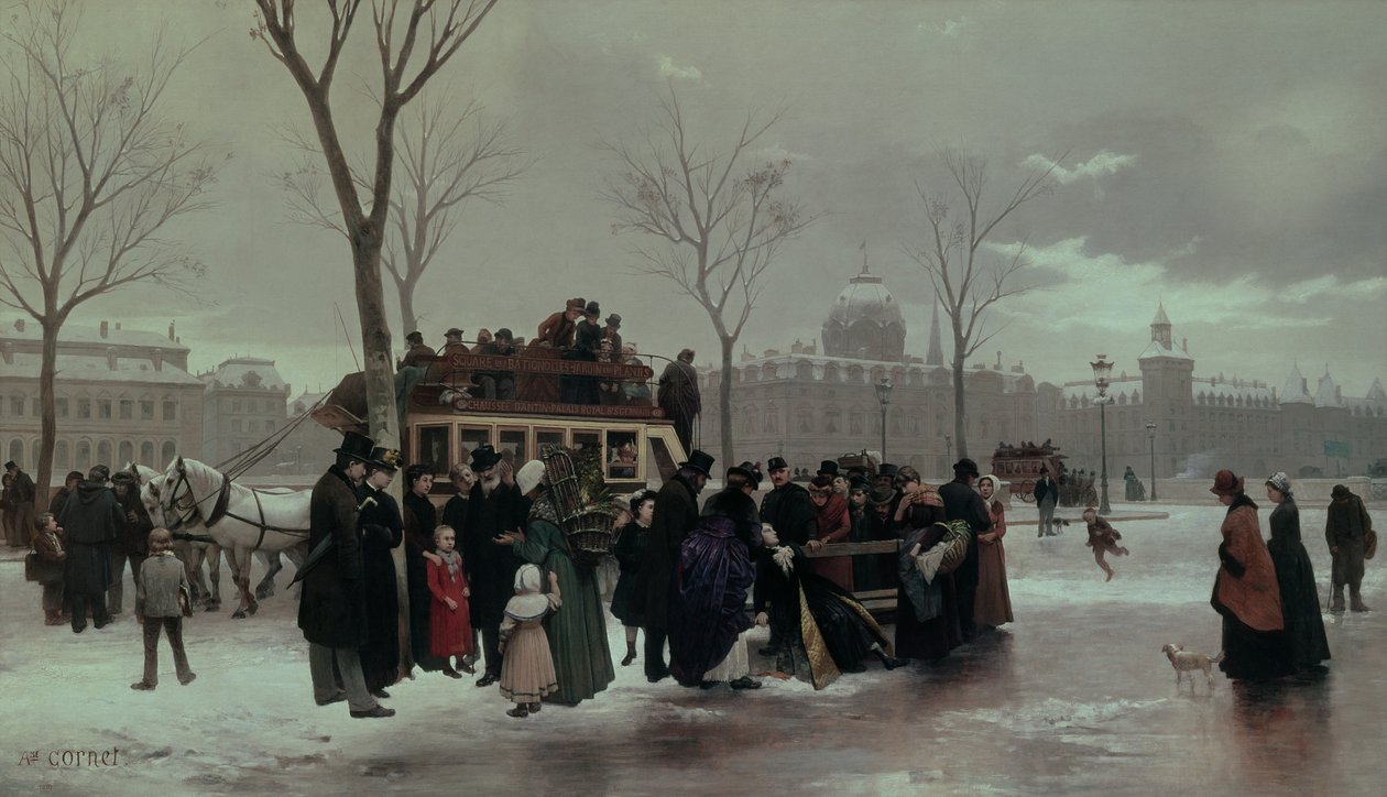 Nehoda autobusu v Paříži od Alphonse Cornet