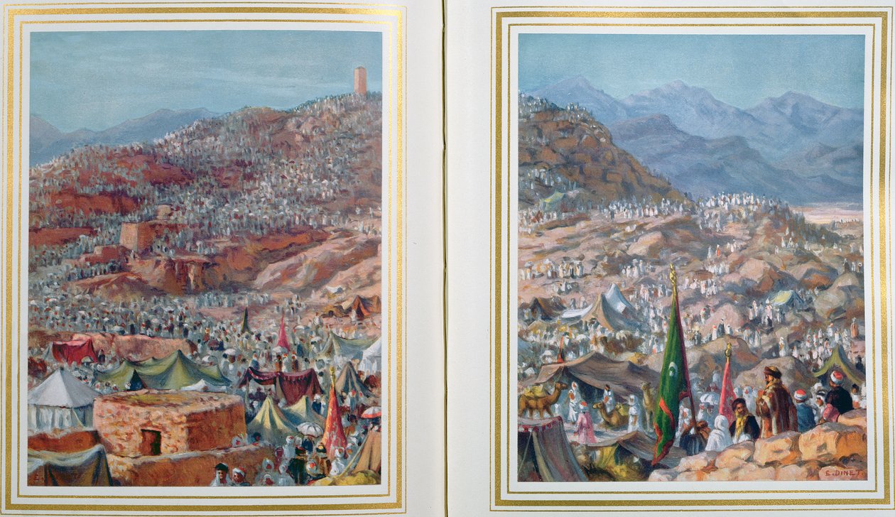 Poutníci na hoře Arafa 9. dne Dhul-Hijjah, 1918 od Alphonse Etienne Dinet