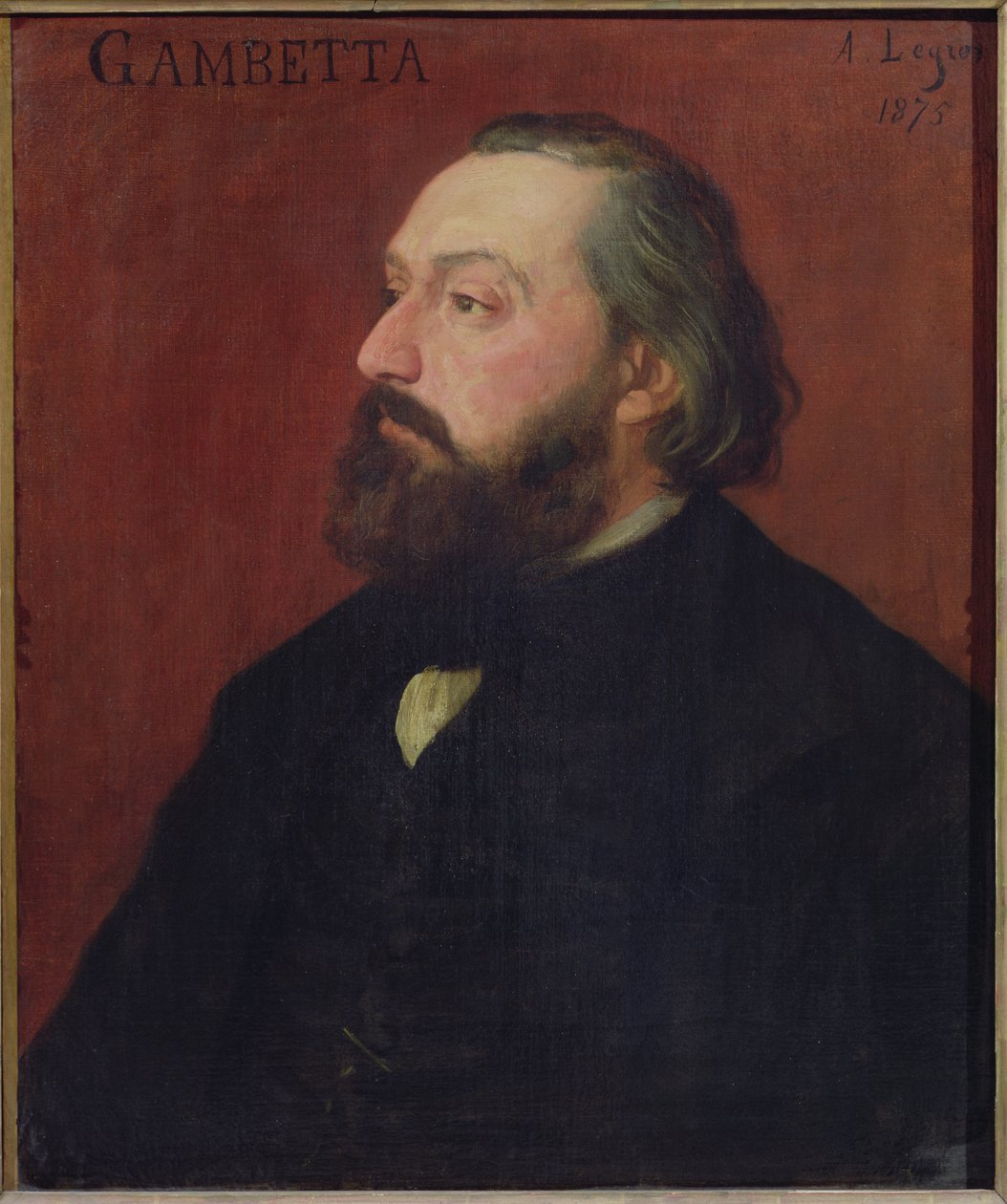 Leon Gambetta (1838-82) 1875 od Alphonse Legros