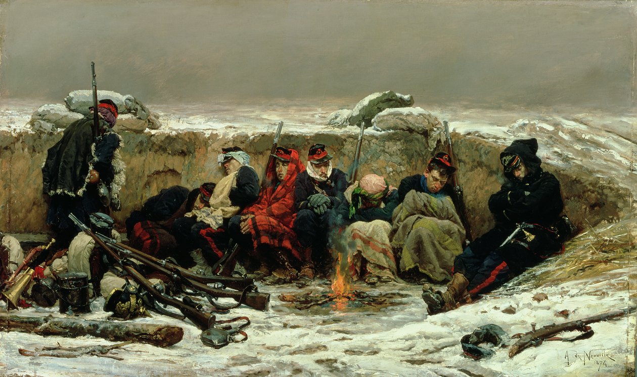 V zákopech, 1874 od Alphonse Marie de Neuville