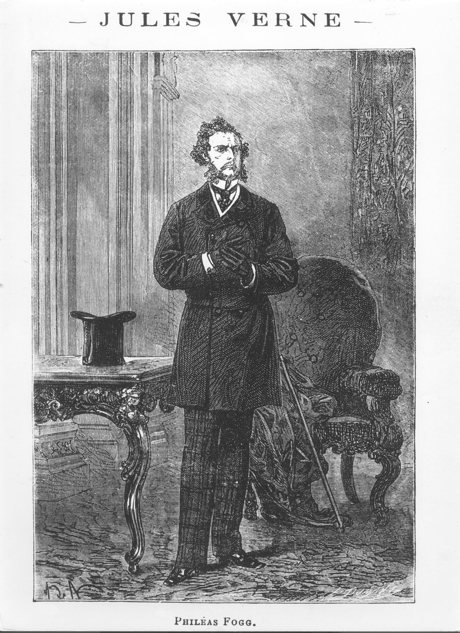 Portrét Philease Fogga, ilustrace z 