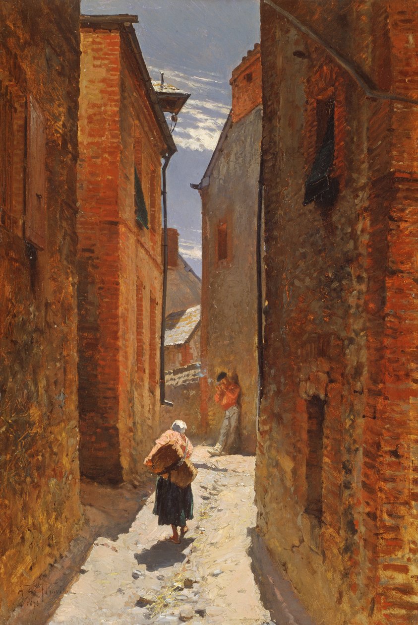 Ulice na Starém Městě, 1873 od Alphonse Marie de Neuville