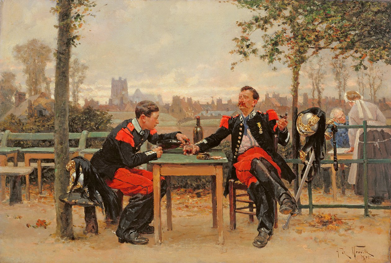 Velitelův svátek, 1875 od Alphonse Marie de Neuville
