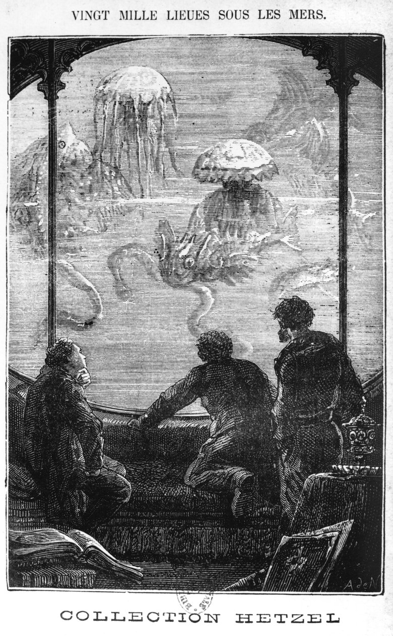 Cestující Nautilus, ilustrace z 