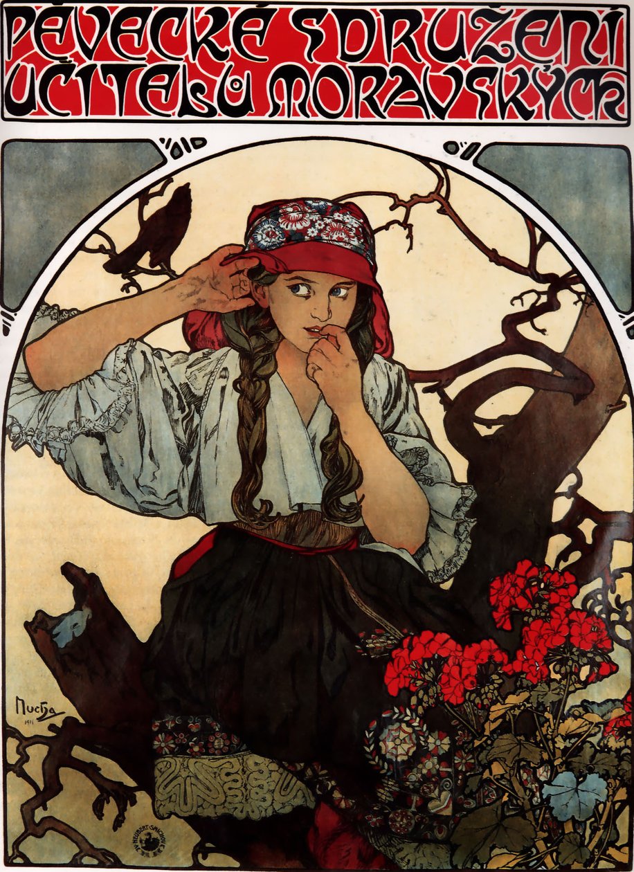 Sbor moravských učitelů od Alphonse Mucha