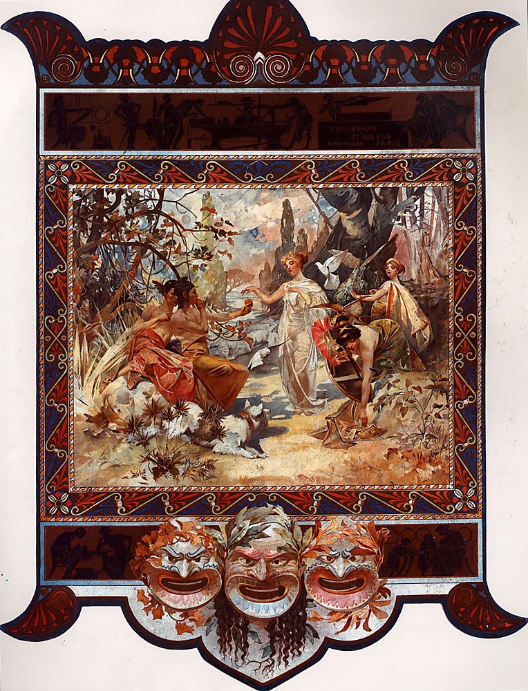 Rozsudek v Paříži od Alphonse Mucha