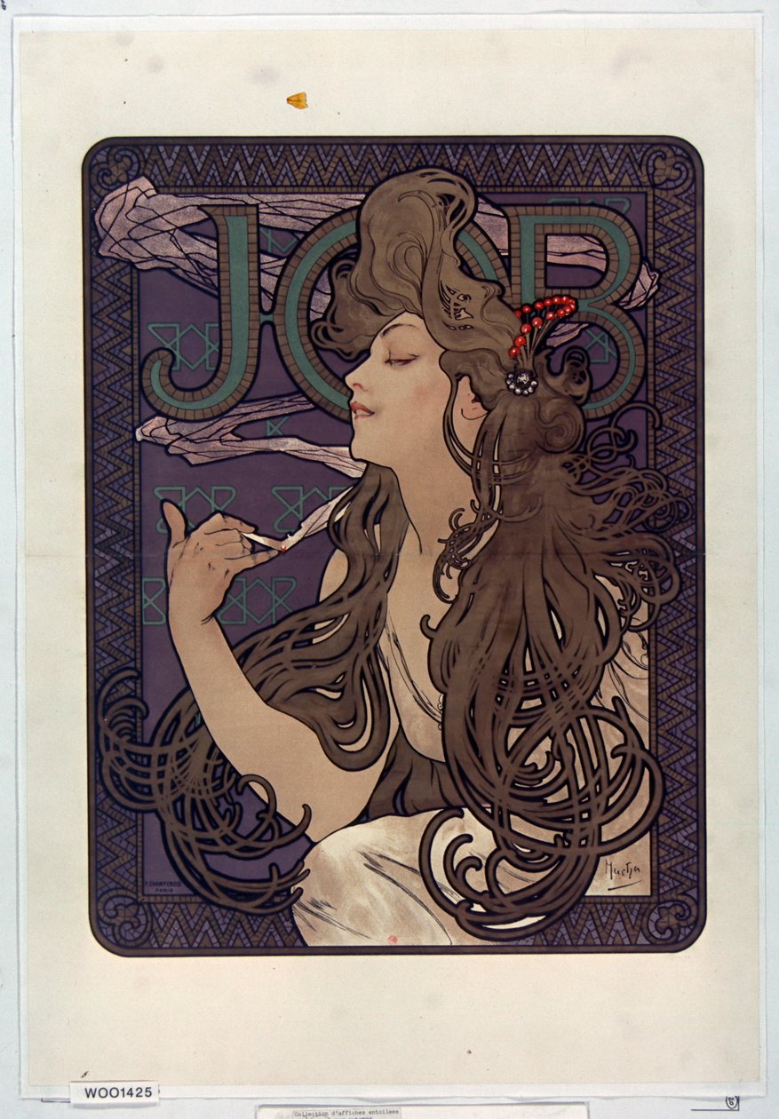 Reklama na pracovní cigarety od Alphonse Mucha