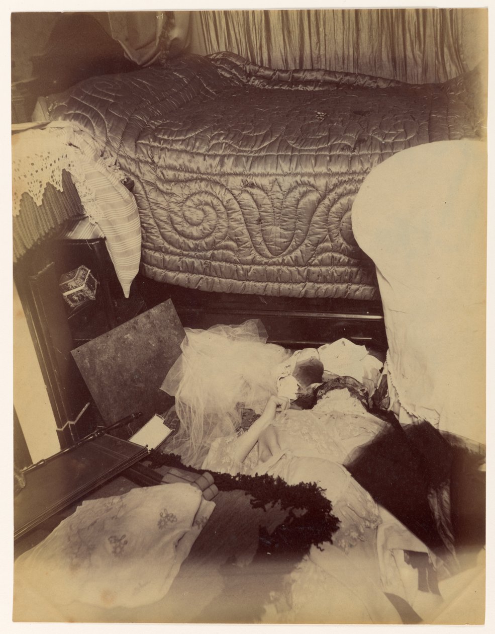 Vražda lady Durandové, pohled do ložnice od Alphonse Bertillon