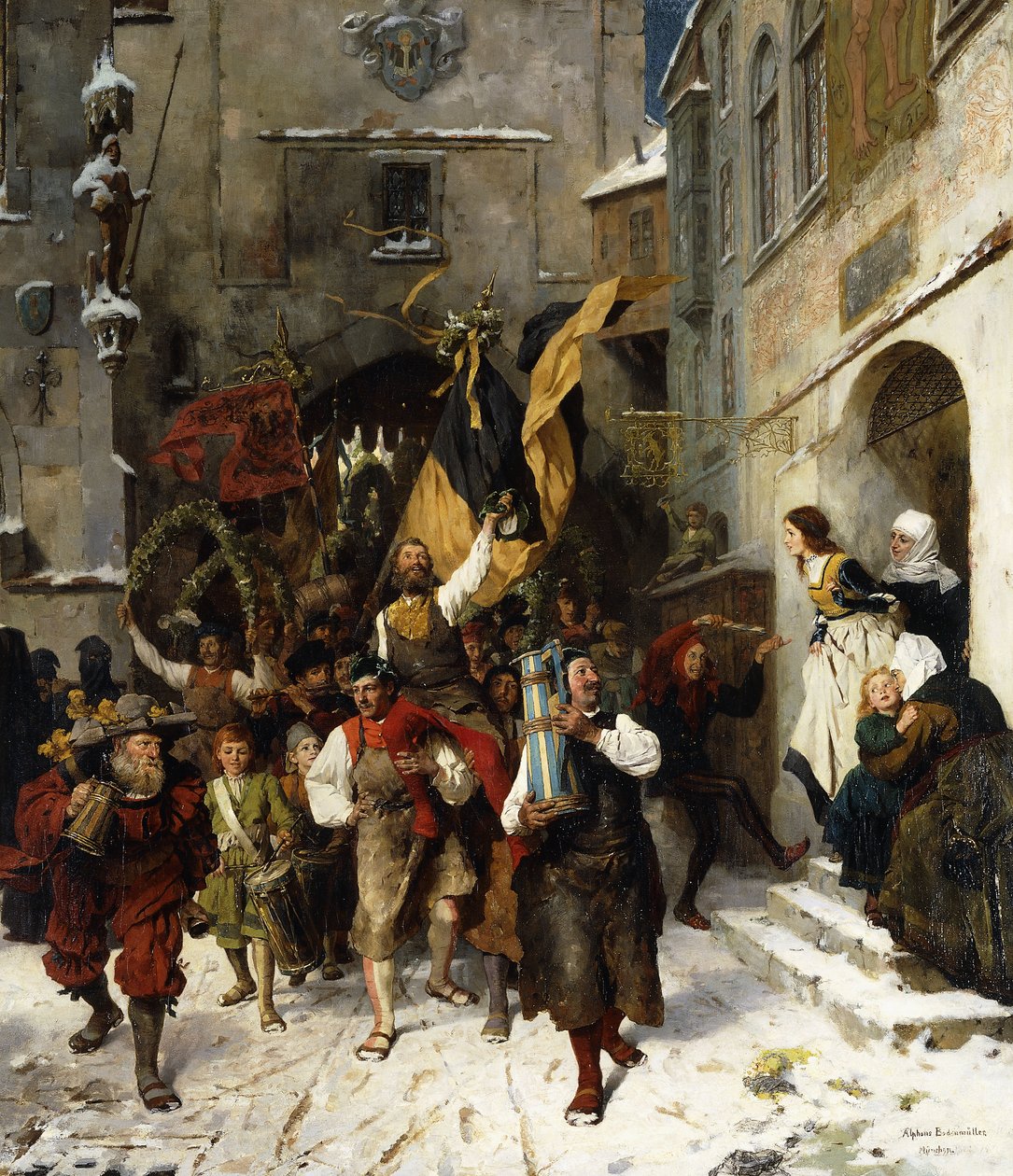 První Cooperův tanec; První Schäfflertanz od Alphonse Bodenmuller