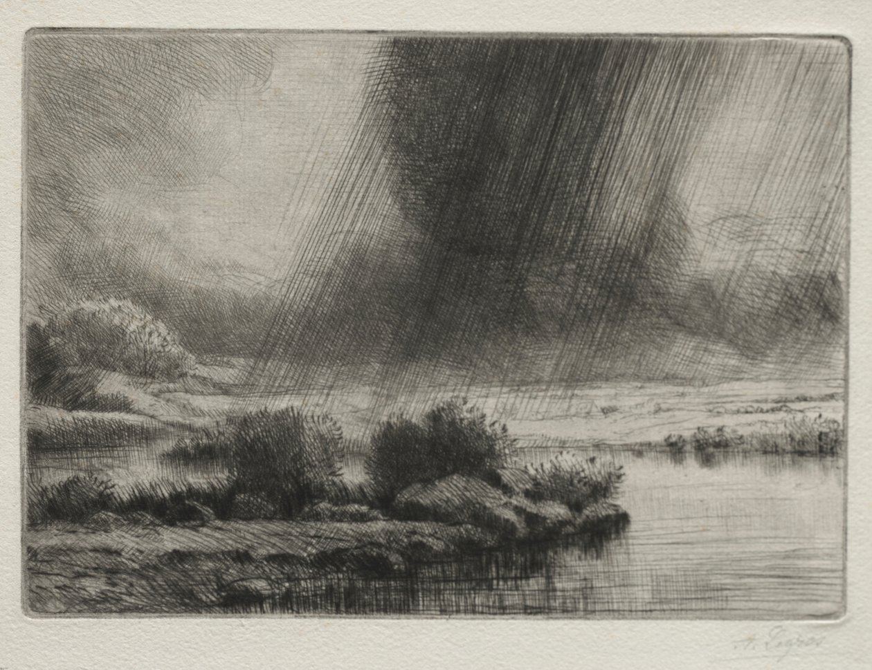 Bouře od Alphonse Legros