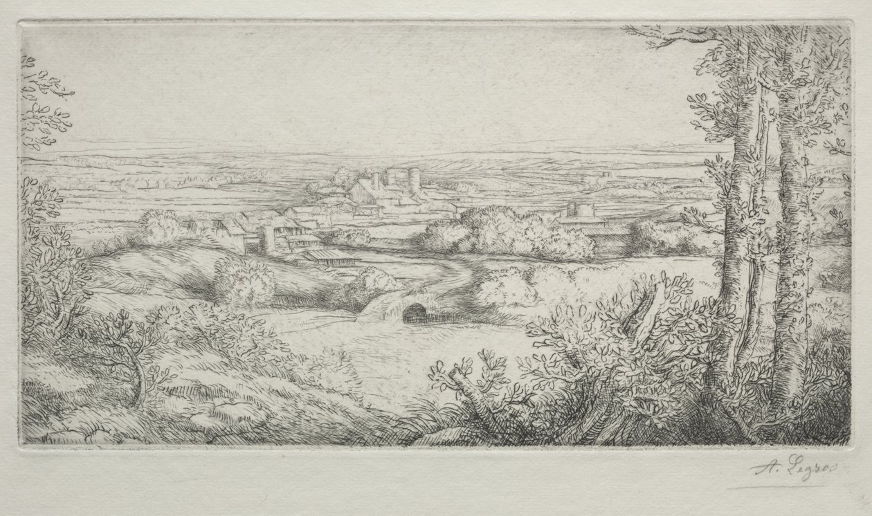 Údolí v Burgundsku od Alphonse Legros