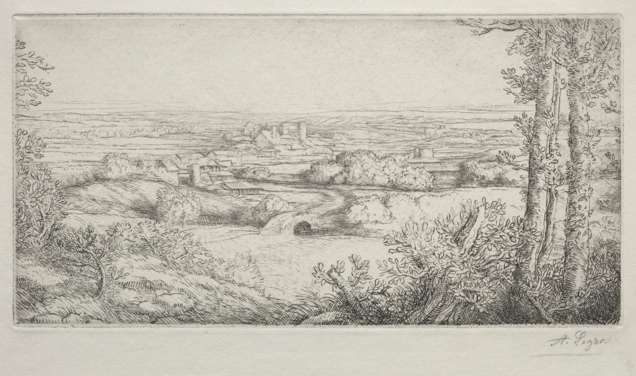 Údolí v Burgundsku Údolí v Burgundsku. od Alphonse Legros