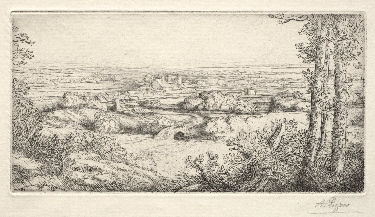 Údolí v Burgundsku Údolí v Burgundsku. od Alphonse Legros