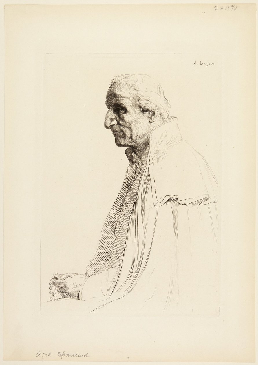 Starý Španěl od Alphonse Legros