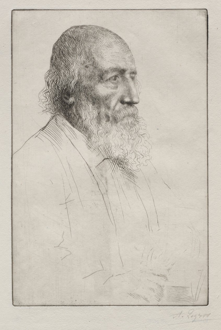 Alfred Lord Tennyson. od Alphonse Legros
