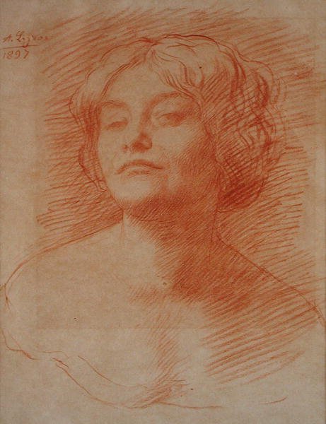 Alice Knewstubová od Alphonse Legros