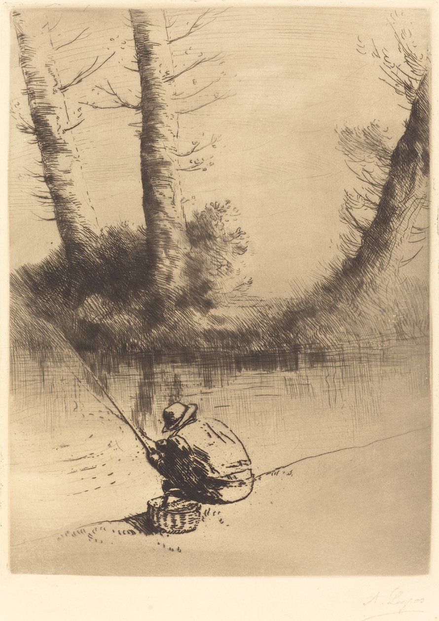 rybář (rybář) od Alphonse Legros