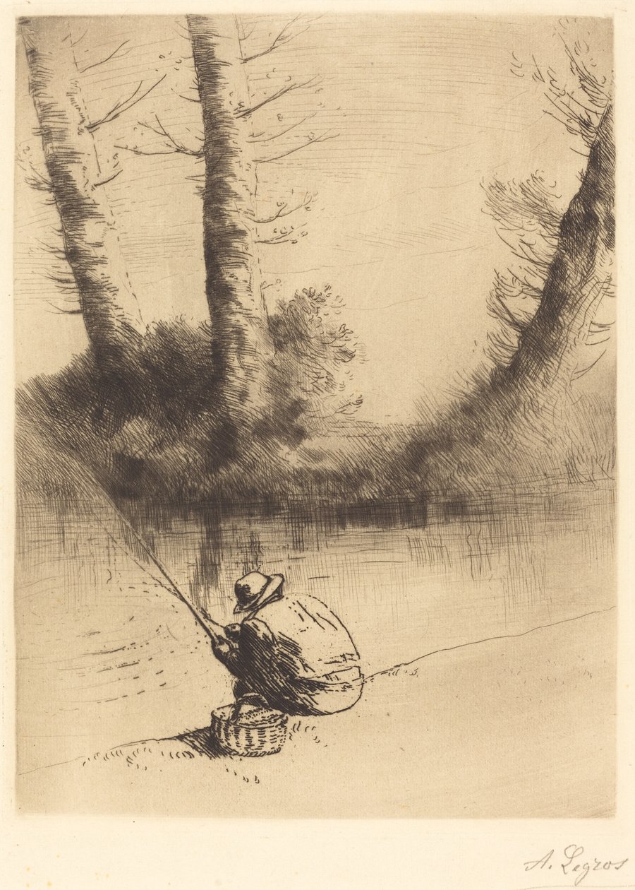 rybář (rybář) od Alphonse Legros