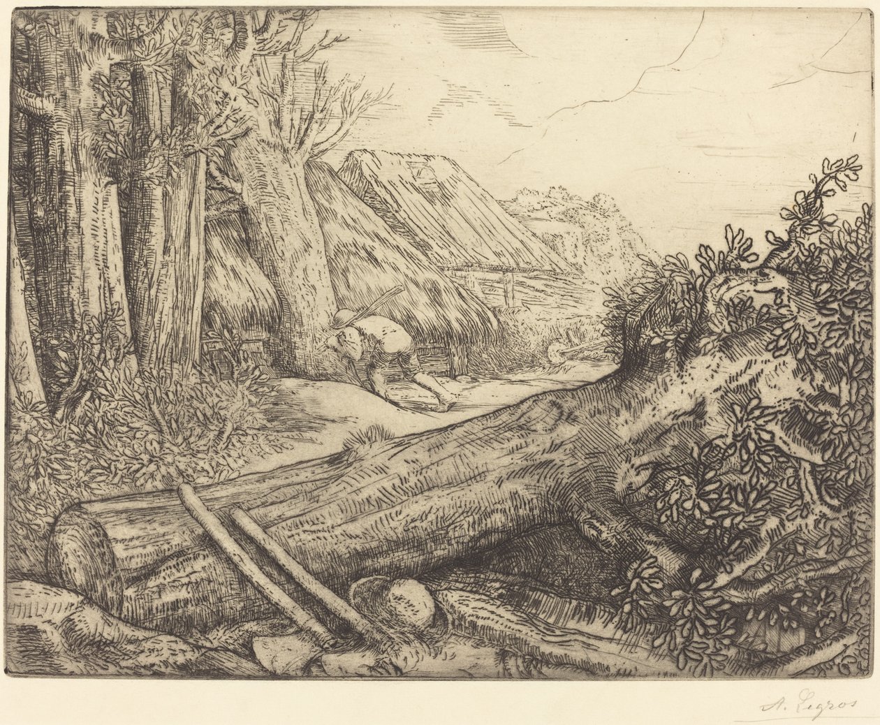 V domě dřevorubců Chez les bucherons. od Alphonse Legros