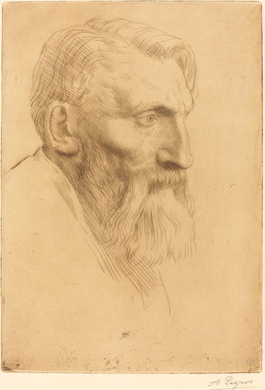 Auguste Rodin. od Alphonse Legros