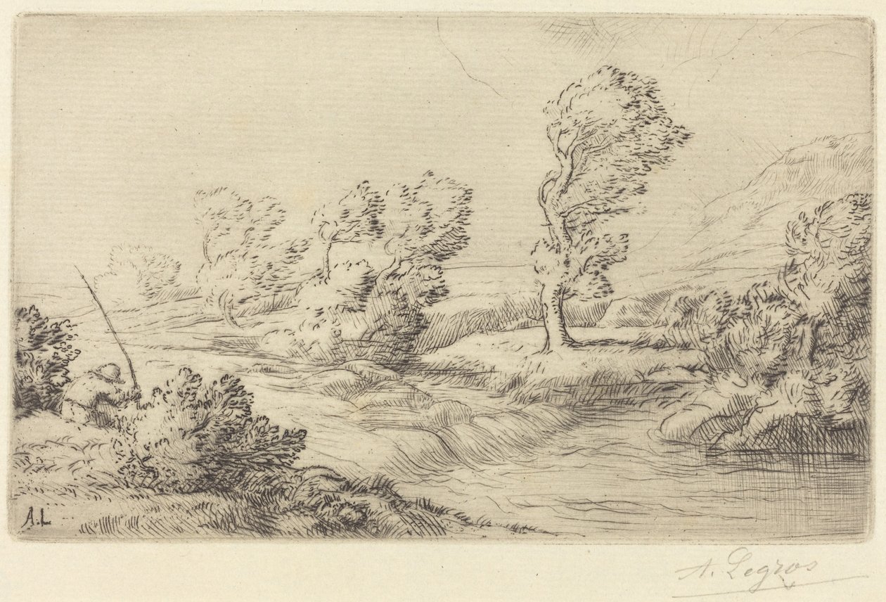 Banks of the Marne (Marne Board) od Alphonse Legros