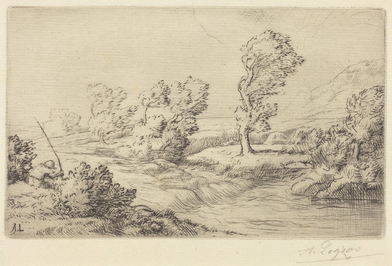 Břehy Marny od Alphonse Legros
