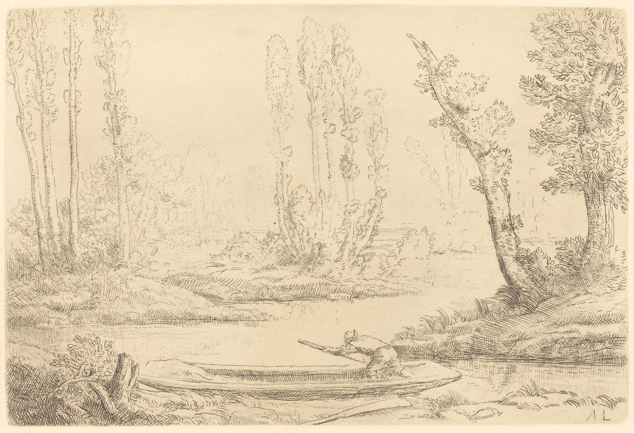 Banks of the Somme poblíž Amiens od Alphonse Legros