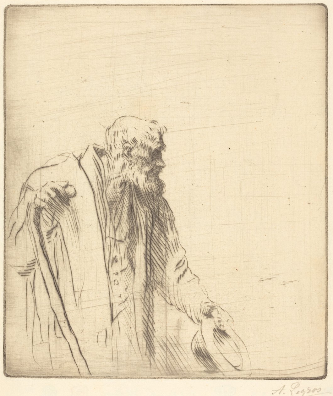 Žebrák od Alphonse Legros