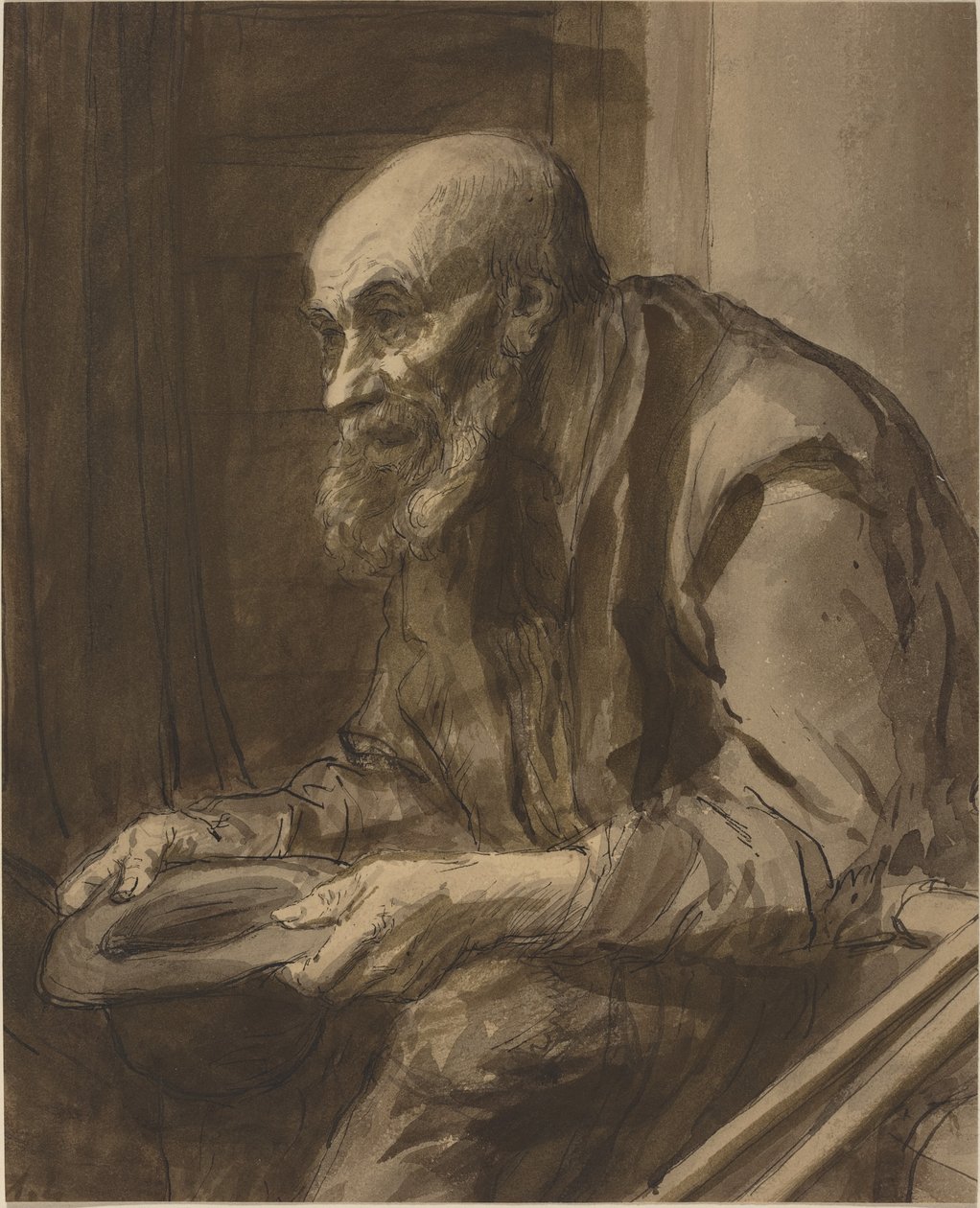 Žebrák s berlemi od Alphonse Legros